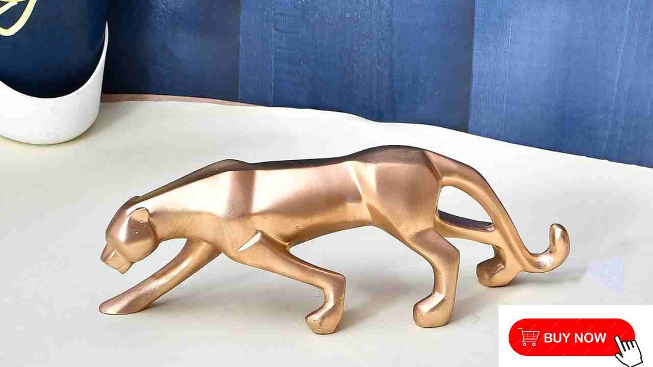 Elevate Your Space with the Majestic Resin Panther Showpiece