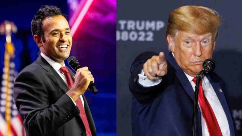 Trump and Ramaswamy Clash in Republican Race : Deceitful Tricks and Political Maneuvering