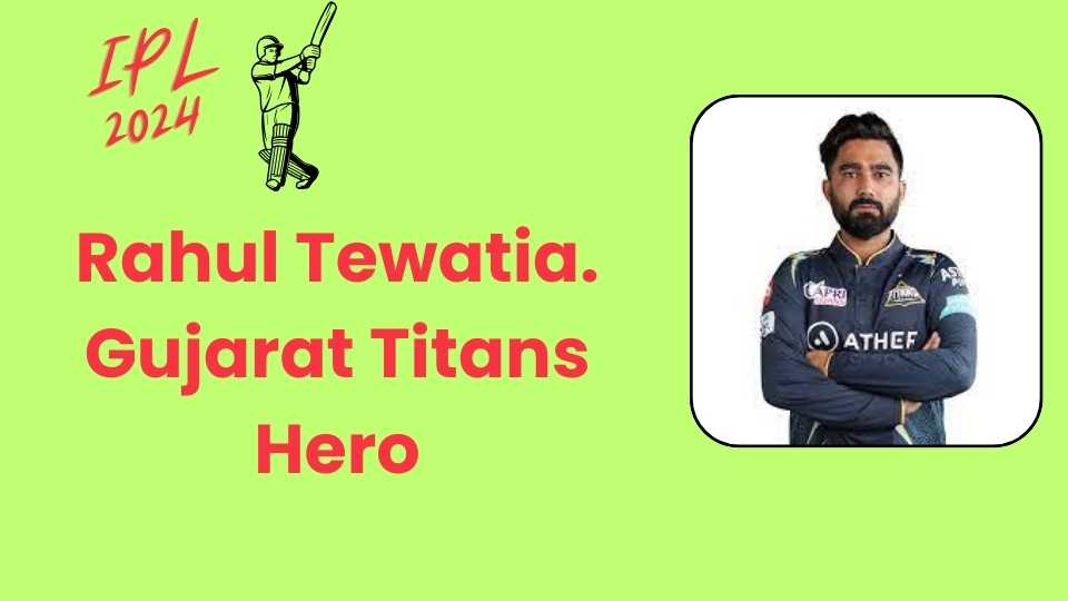 Legend of Rahul Tewatia : A Rajasthan Royals Tale
