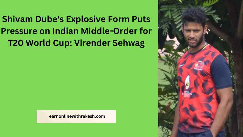 Shivam Dube's scintillating performances have caught the attention of former cricketers like Virender Sehwag, who believe he is a strong contender for the ICC T20 World Cup 2024 squad, putting pressure on established players like Shreyas Iyer, Suryakumar Yadav, KL Rahul, and Rishabh Pant.