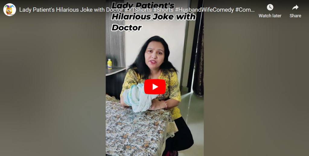 A hilarious joke where a lady patient tells the doctor that she treated her hand injury with WhatsApp and Instagram statuses. You won't stop laughing! 😂