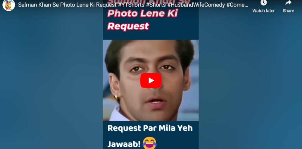 Check out this hilarious joke where we asked Salman Khan to take our photo, and his response left us in stitches. A must-read for a good laugh.