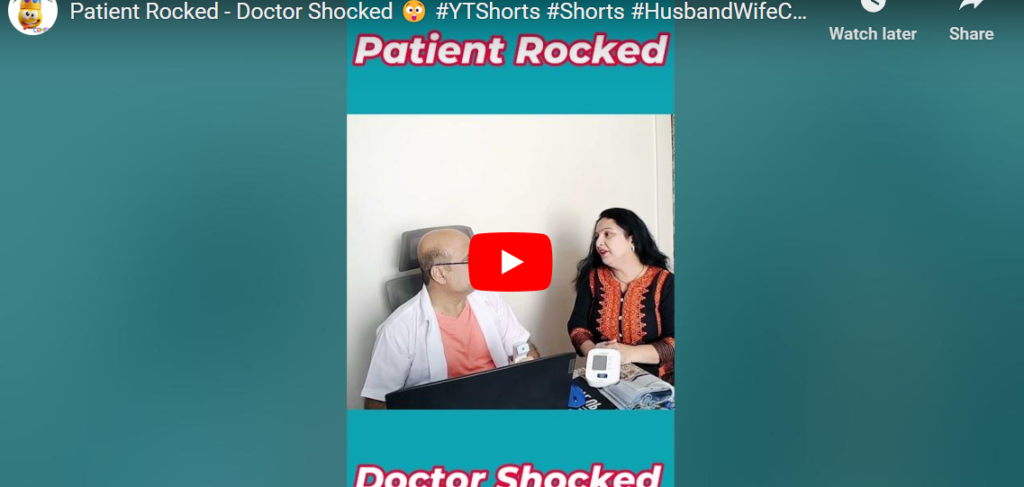 In our latest comedy video, a doctor asks a patient about her issue, and she hilariously responds with her YouTube view count troubles. Watch now for a good laugh!