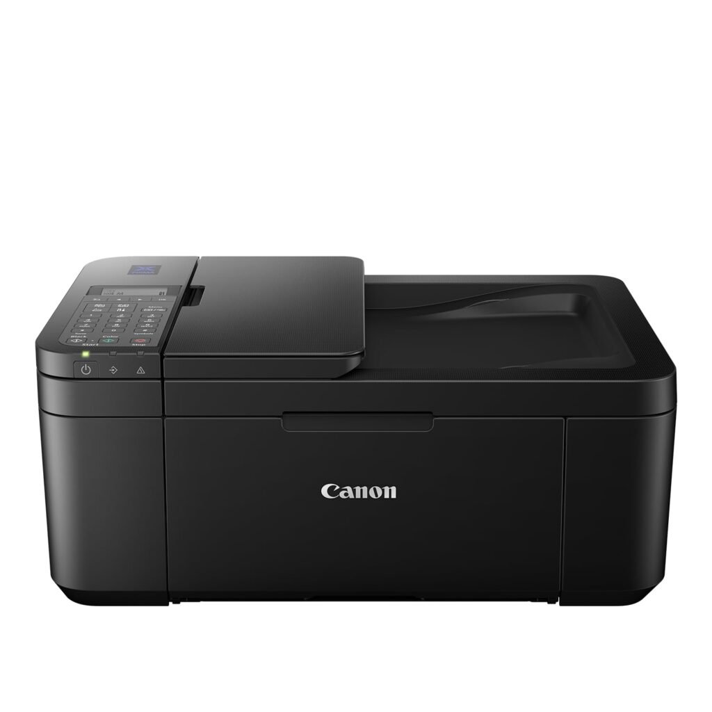 Discover the versatility of the Canon PIXMA E4570 All-in-One Printer with print, scan, copy, and fax capabilities. Auto duplex, borderless printing, WiFi, and app connectivity make it perfect for home and office needs.