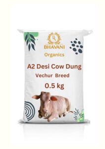 Dried Desi Cow Dung – Pure & Organic for Agriculture, Gardening, and Rituals | 100% Natural | Eco-Friendly | Traditional Indian Dried Cow Dung (Gobar) | Vechur Cow