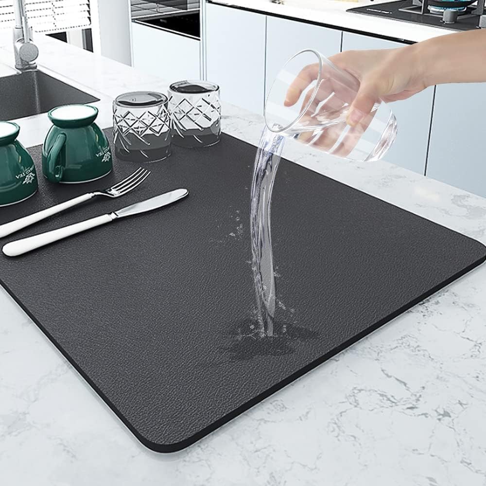 Discover the versatile EZILO Dish Drying Mat that keeps your countertops dry, protects surfaces, and adds a stylish touch to your kitchen. Easy to store, durable, and efficient!