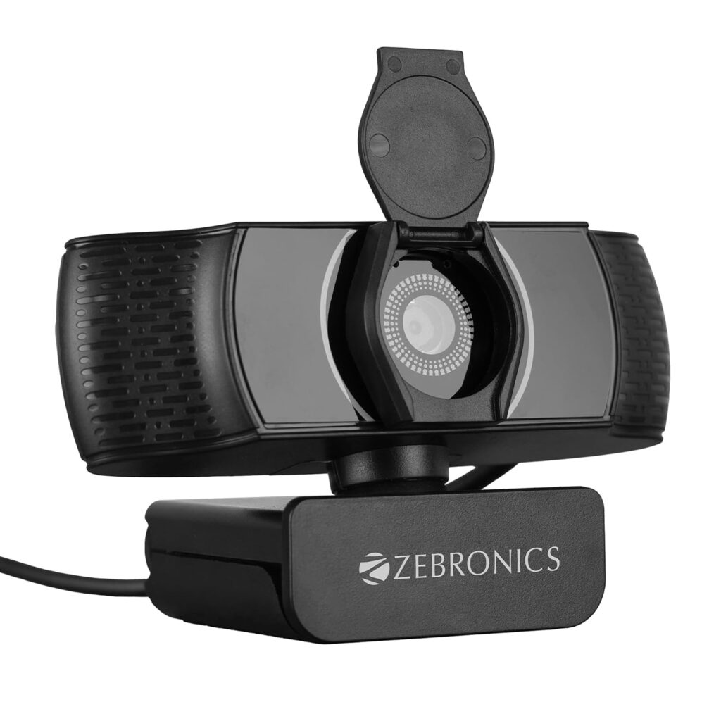 Upgrade your video calls with the ZEBRONICS Pure Plus 4K Webcam. Featuring 4K UHD resolution, autofocus, and a built-in microphone, it offers unmatched clarity and convenience.