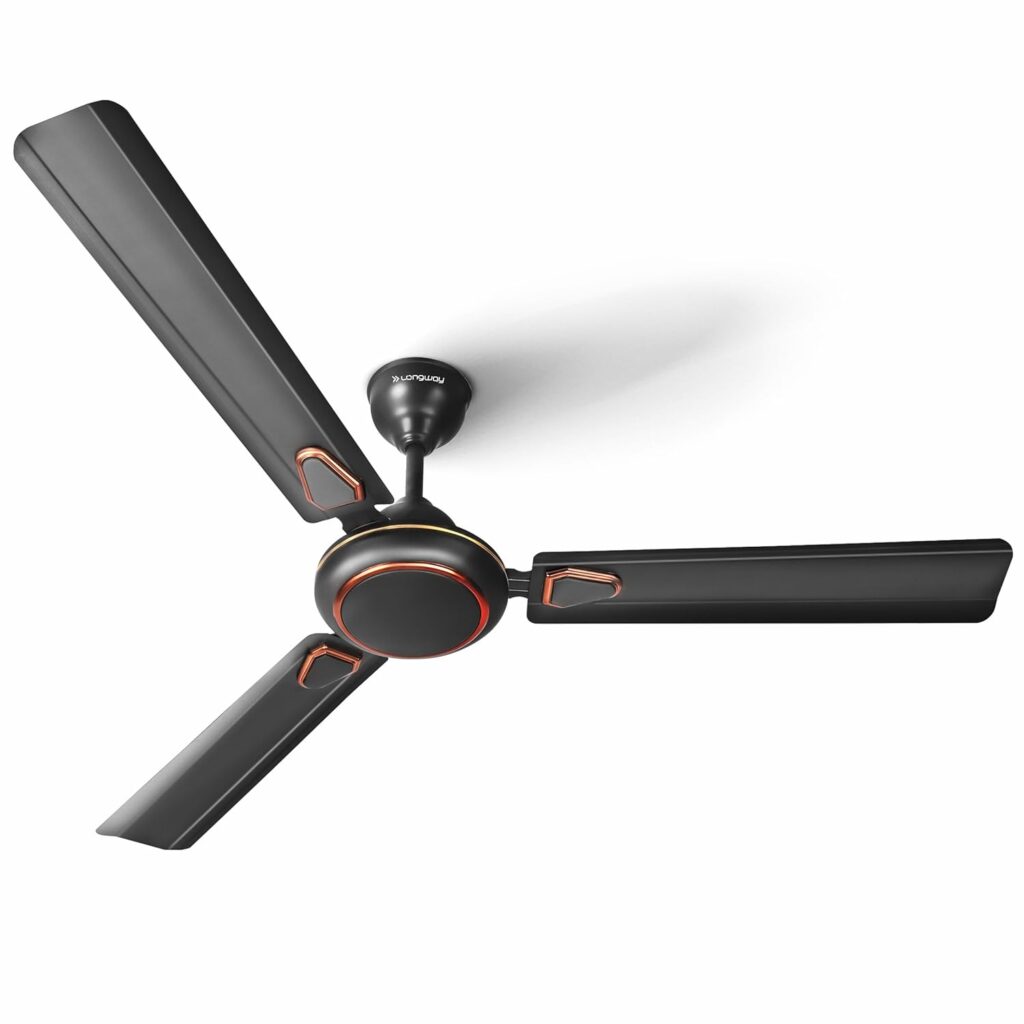 Upgrade your home with the LONGWAY Kiger P2 1200mm Ceiling Fan! Featuring ultra-high speed, dust-resistant blades, and energy-efficient technology, this stylish smoked brown fan delivers powerful cooling and long-lasting performance. Perfect for your bedroom, living room, or home office.