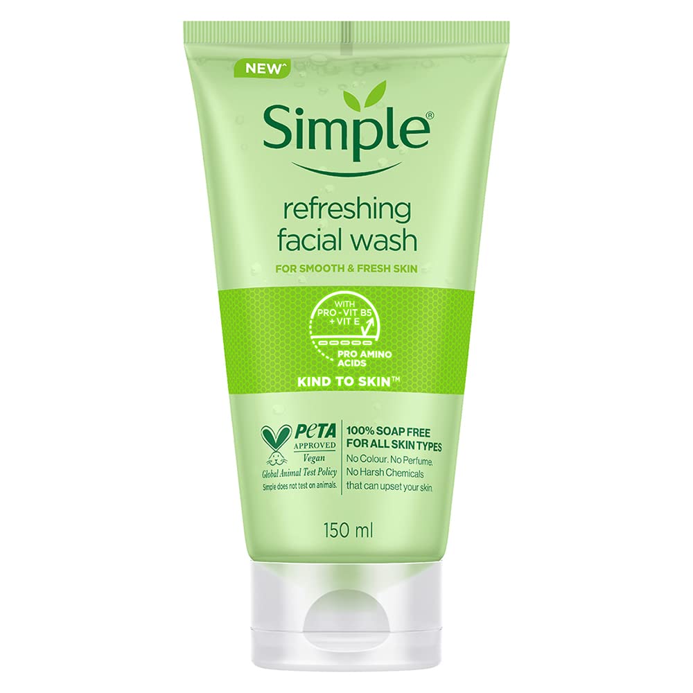 Looking for a gentle, soap-free Face Wash that suits all skin types? The Simple Kind To Skin Refreshing Face Wash deeply cleanses, hydrates, and refreshes your skin without irritation. Read our in-depth review now!