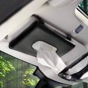 Tired of messy car interiors? The SARTE Sun Visor Tissue Box is the perfect solution! This sleek, faux leather napkin holder easily attaches to your sun visor, seat back, or center console, keeping tissues within reach while driving. Stylish, durable, and easy to refill!