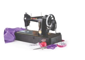 Looking for a reliable sewing machine? The USHA Sewing Machine Umang Composite is perfect for light to heavy fabrics, with an auto-tripping bobbin winder, screw-type pressure adjuster, and a heavy flywheel. Read full review here.