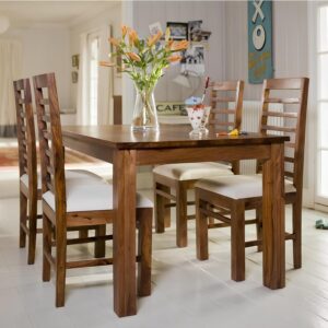 Looking to upgrade your dining room? This 4 Seater Dining Table Set made of solid Sheesham wood is the perfect blend of elegance and durability. Discover why this is a must-have for modern homes!