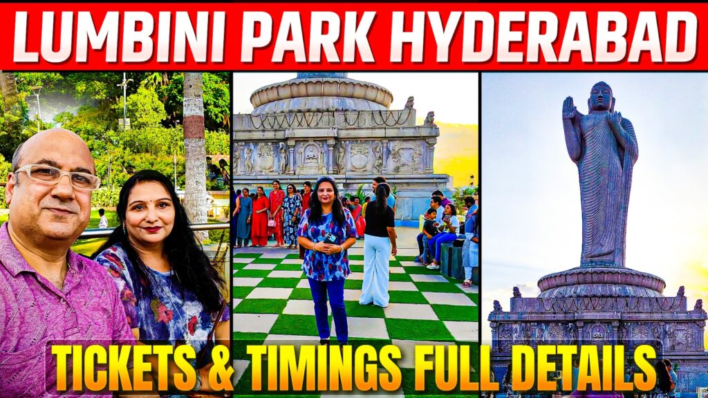 Explore Lumbini Park and Hussain Sagar’s floating Buddha statue! Discover the laser show, waterfall, boating, and the untold history of Hyderabad's iconic monolithic Buddha.