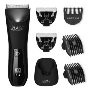 Zlade Ballistic TURBO 3.0 is the ultimate full-body waterproof trimmer for men with 90 mins runtime, wireless charging, and 2 extra blades included.