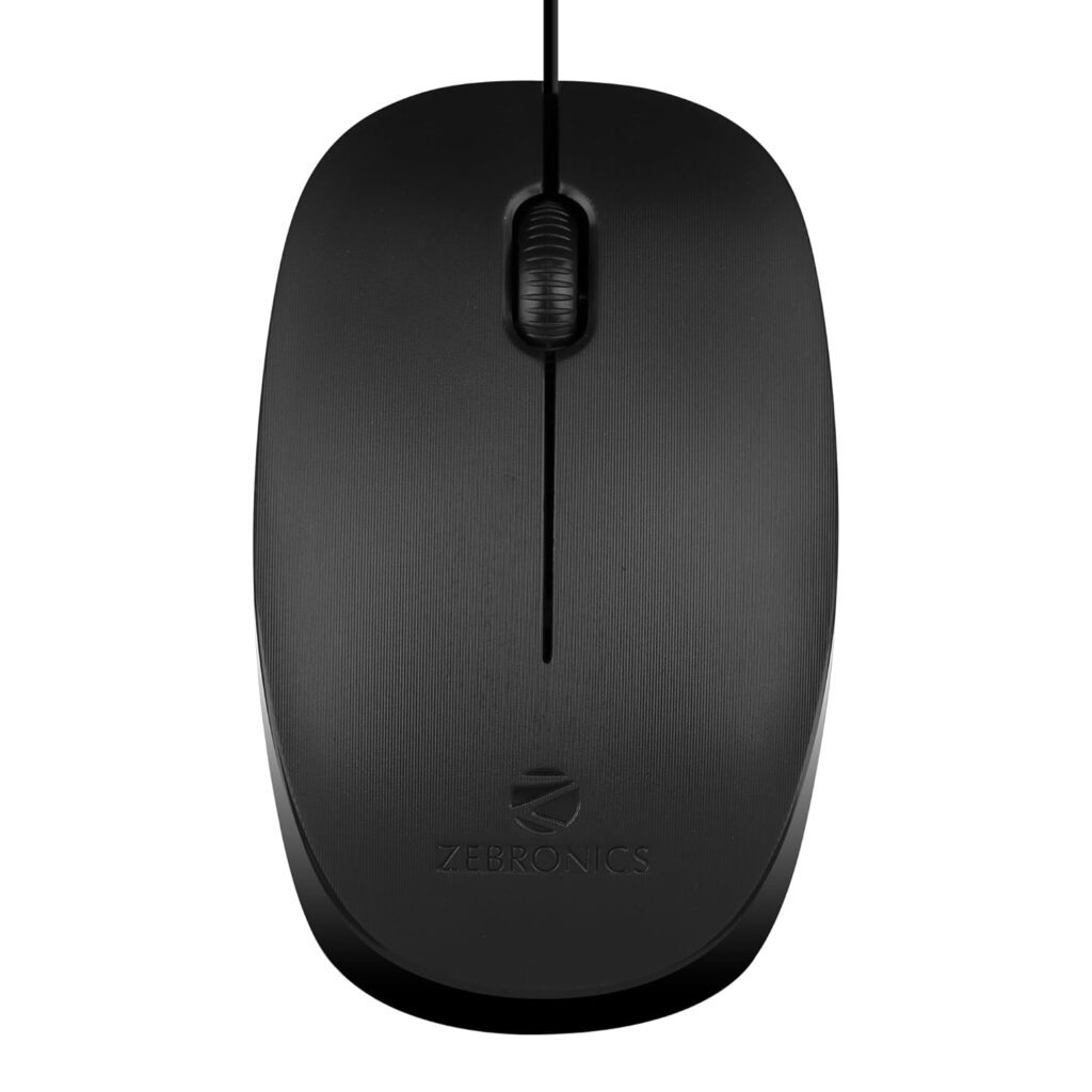 Looking for a lightweight, high-precision mouse that works flawlessly on Windows & Mac? Discover the Zebronics Zeb-Power Wired USB Mouse with 1200 DPI optical sensor and stylish plug & play design. Perfect for work and casual gaming!