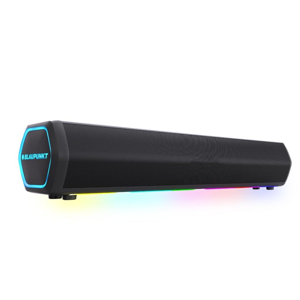 Discover the Blaupunkt Newly Launched SBA20 Pro 25W Bluetooth Soundbar with RGB lights, TWS, USB, and immersive HD sound. Find out why it's a must-have for your entertainment setup.