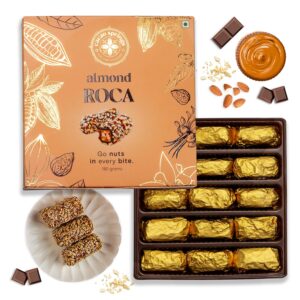 Discover the top 5 Almond Roca-style chocolates on Amazon India—crunchy buttercrunch toffee covered in rich chocolate and almonds. Reviews, flavours, buying tips & FAQs inside!