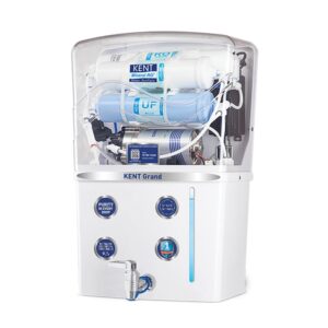Discover the KENT Grand RO Purifier—advanced RO+UF+TDS+UV LED tech, 8 L capacity, 20 LPH flow, and free service in 19,000+ pin codes. Clean, healthy drinking water guaranteed!