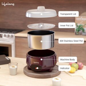 Discover the Lifelong Electric Yogurt & Curd Maker—an automatic probiotic-rich appliance with precise temperature control and sleek stainless steel design. Create creamy homemade curd, yogurt, natto, & more with just one touch!