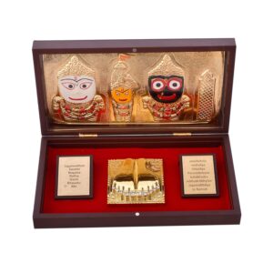 AC ANAND CRAFTS Acrylic GOD IDOL CHARAN PADUKA (Jai Jaganath Ji), 14.6 cm , 12.7 cm , 25.4 cm, Multicolor