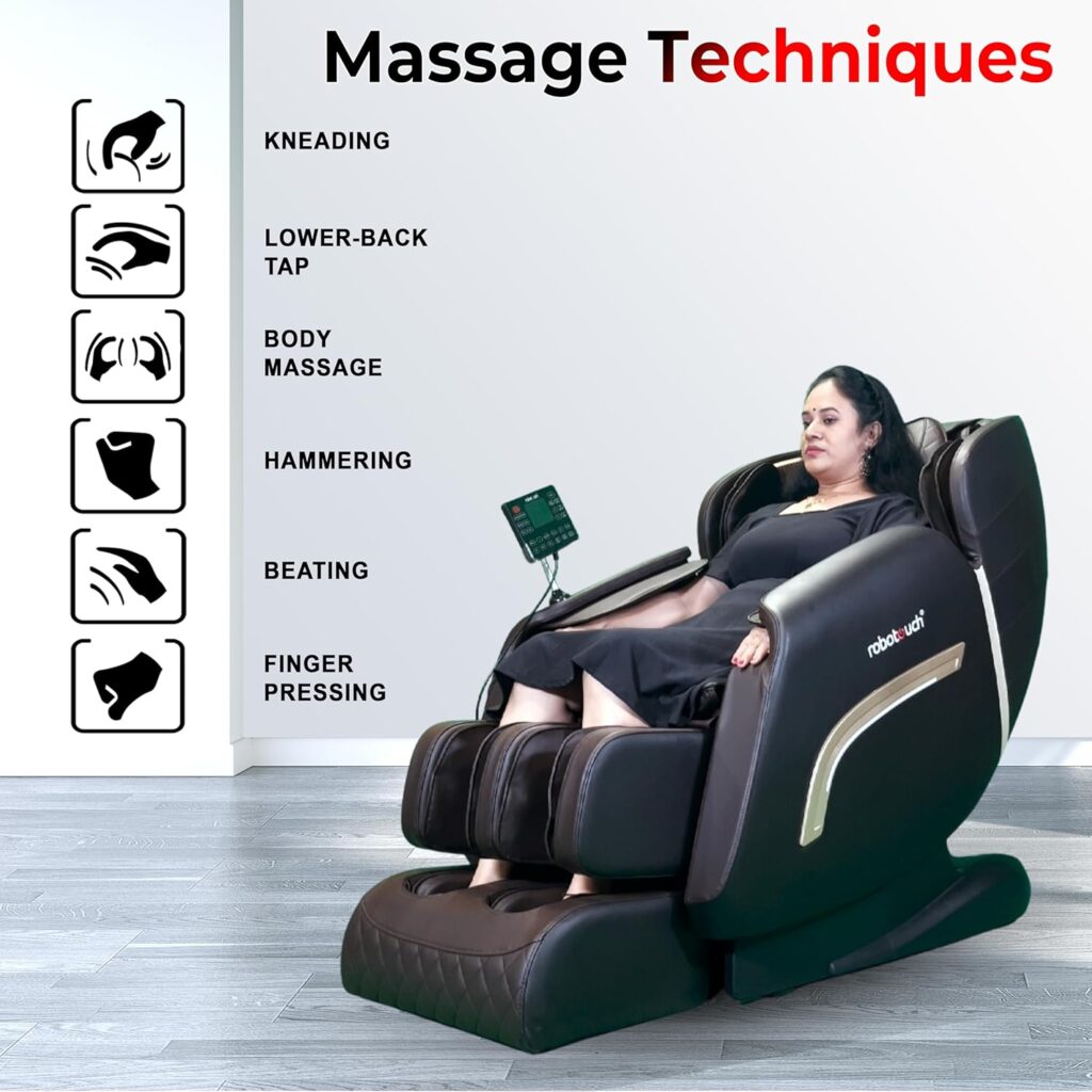 Relax like never before with the RoboTouch EcoLax Full Body Massage Chair! Zero gravity, heated massage & spa-level comfort at home—under ₹1 lakh!