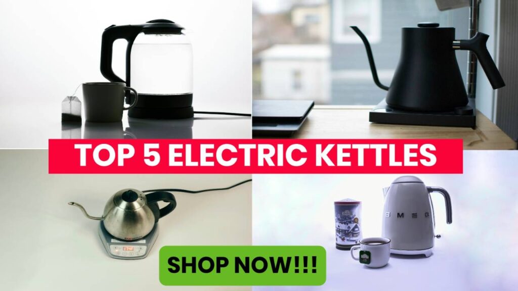 Discover the top 5 electric kettles on Amazon: fast boil, safety features, and value. Read honest reviews, buying tips, and FAQs to pick the best one.