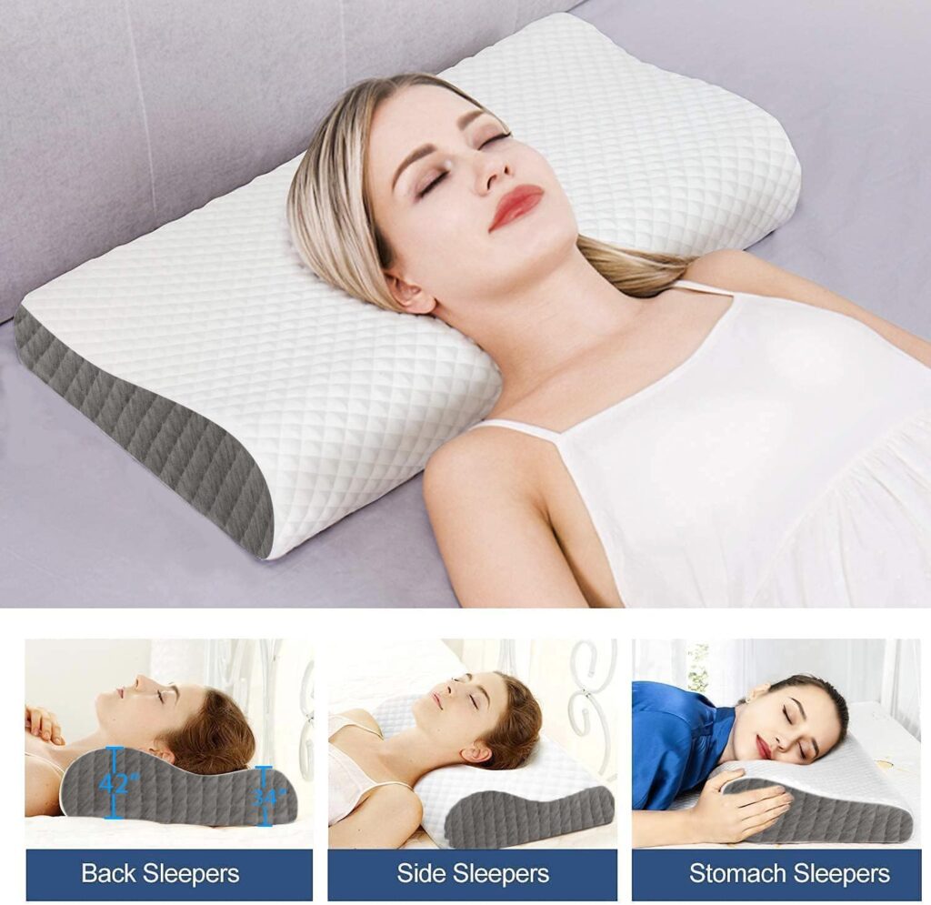 Say goodbye to sleepless nights! Blairmore Memory Foam Pillow supports neck, shoulders & spine. Adjustable design, ideal for back & side sleepers.