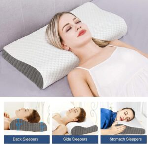 Say goodbye to sleepless nights! Blairmore Memory Foam Pillow supports neck, shoulders & spine. Adjustable design, ideal for back & side sleepers.