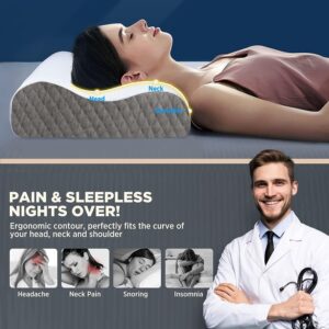 Say goodbye to sleepless nights! Blairmore Memory Foam Pillow supports neck, shoulders & spine. Adjustable design, ideal for back & side sleepers.