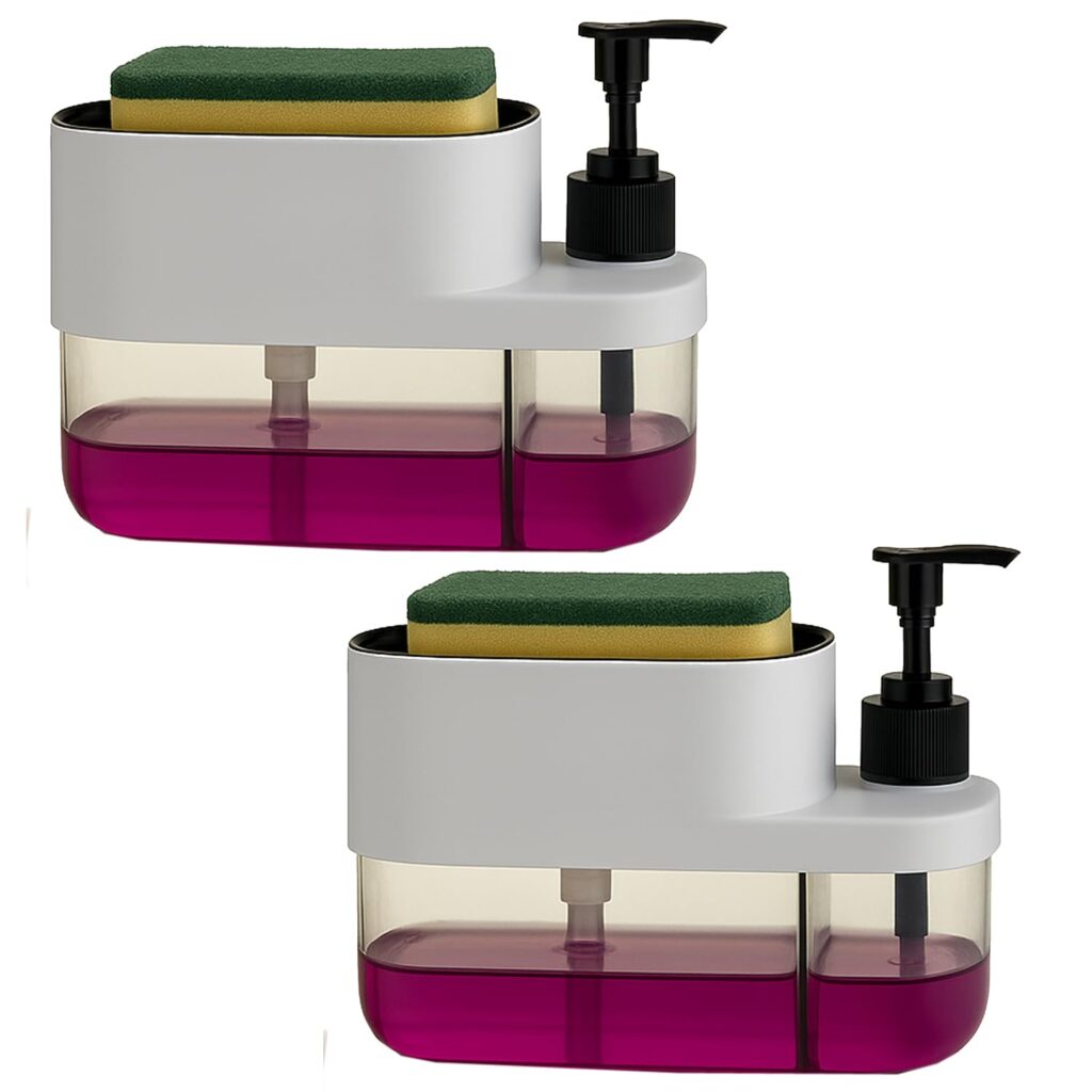 Looking for a smarter way to organize your kitchen sink? Discover the BENAVJI 3-in-1 Liquid Soap Dispenser with sponge holder—a must-have sink accessory for Indian homes.