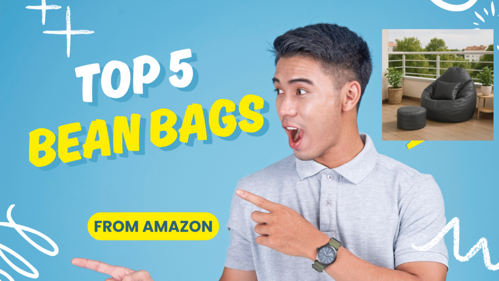 Looking for comfort, style, and durability? Here are the Top 5 bean bags on Amazon India – including faux leather loungers, fur bean sofas, XXL seats & more. Get tips to pick smart, save money & lounge better.