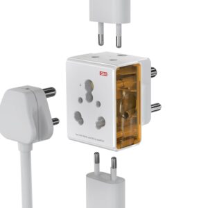 Discover the GM 16AMP 3-Pin Multi Plug Adapter (GM 3050) – a compact, durable, and travel-friendly universal charger that supports both 2-pin & 3-pin plugs. Perfect for smartphones, laptops, tablets, and small appliances. Safe, reliable, and a must-have for every household and traveler.