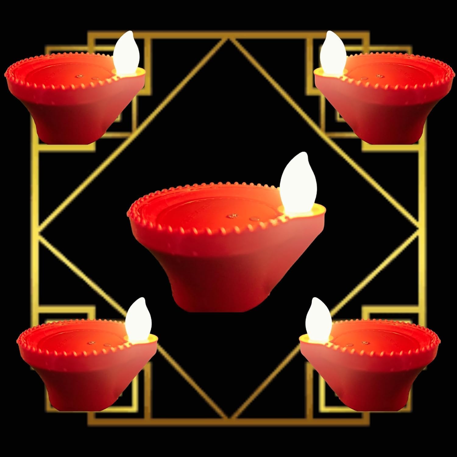 Celebrate Diwali safely and beautifully with Desidiya® Water Sensor Diyas. These flameless, smokeless LED diyas glow like real oil lamps, creating a warm festive ambiance without fire hazards. Perfect for puja, home décor, and gifting.