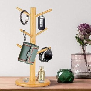 Keep your kitchen stylish and clutter-free with the DearOrdane Bamboo Mug Tree Holder. Organise 6 cups with ease while adding a natural wooden charm.