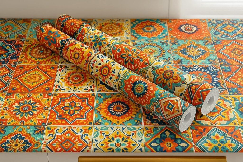 Upgrade your kitchen with TEKCOOL self-adhesive wallpaper. Oil-proof, waterproof, eco-friendly & stylish design. Perfect for walls, cabinets & DIY décor!