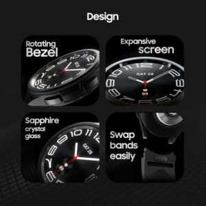 Experience the all-new Samsung Galaxy Watch6 Classic with LTE, rotating bezel, BP & ECG tracking, advanced sleep coaching, and up to 40 hours battery life.