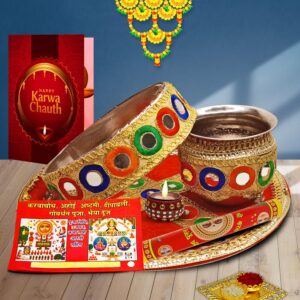 Looking for the perfect Karwa Chauth pooja thali set? Discover the top 5 beautiful sets available on Amazon (steel, decorative, artisan) along with a complete buying guide, pros & cons, and FAQs to help you choose the ideal thali for your Karva Chauth ritual.