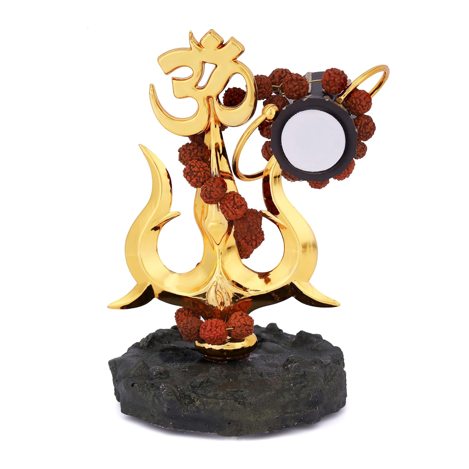 Bring divine protection and positive energy into your life with the Big Size Trishul with Damru Car Dashboard statue. This resin Lord Shiva showpiece with Rudraksha design is perfect for pooja rooms, cars, offices, and home décor. Explore its spiritual significance, craftsmanship, benefits, and FAQs.