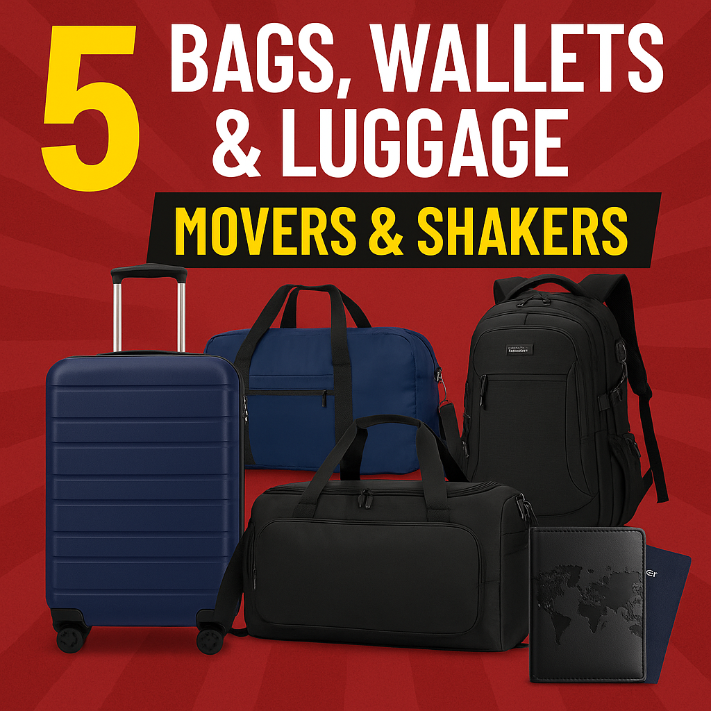 Check out these 5 trending bags, wallets & luggage picks from Amazon’s Movers & Shakers list. We uncover what makes them hot, why they’re worth your money, and how to pick the right one for your lifestyle.