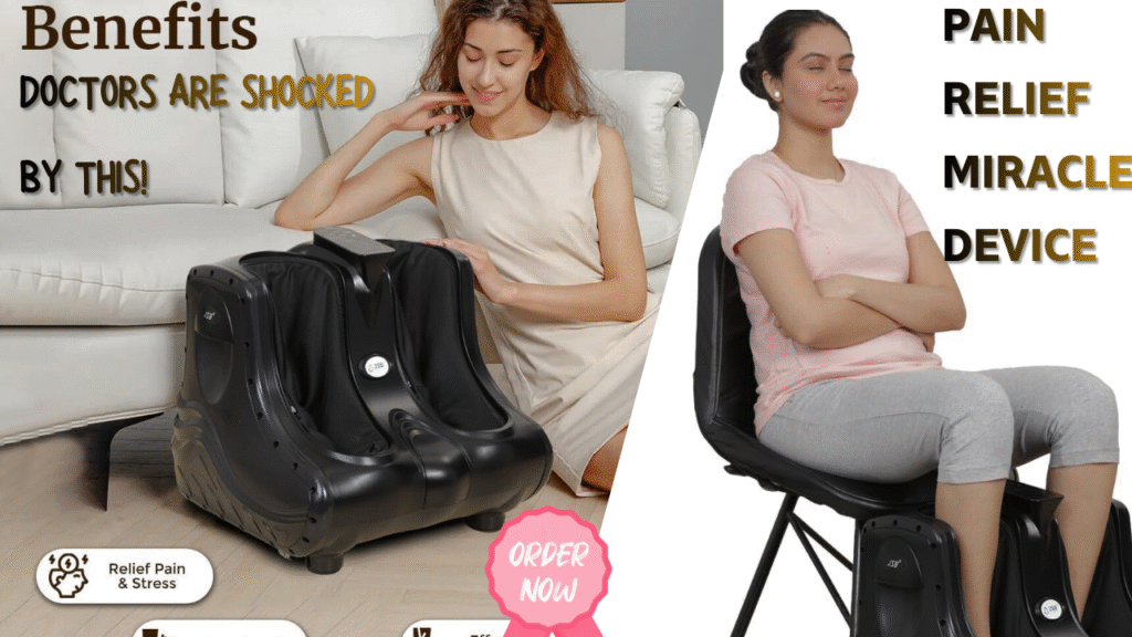 Discover how the JSB HF04 Corded Electric Foot Calf & Leg Massager Machine for Pain Relief uses kneading, vibration, rolling and heat to relieve stiffness, arthritis, plantar fasciitis, and neuropathy. A powerful home therapy machine with 45° recline design and 1-year warranty.