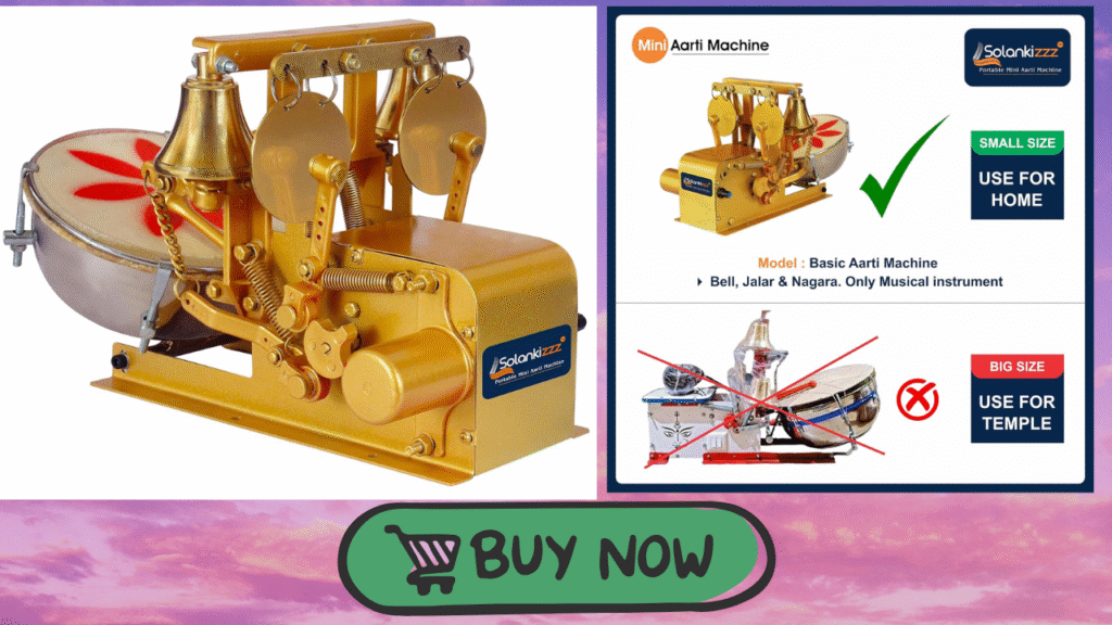 Discover how the Fully Automatic Electric Mini Aarti Machine With Nagara transforms daily pooja. Learn features, benefits, usage, and why every home temple needs this divine innovation. Read before you buy!