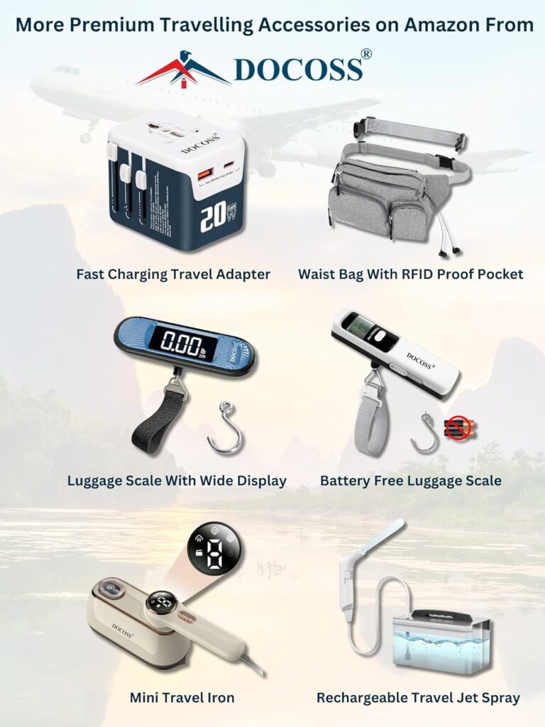 Stay worry-free on every trip! The DOCOSS Metal 4-Digit Combination Lock offers 10,000 codes, anti-rust design & strong build for ultimate travel security.