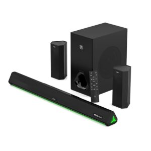 GOVO GOSURROUND 970 | 525W Soundbar, 5.1 Channel Home Theatre with Dolby Audio, 6.5" subwoofer, Opt, AUX, USB & Bluetooth, 5 Equalizer Modes, Stylish Remote & LED Display
