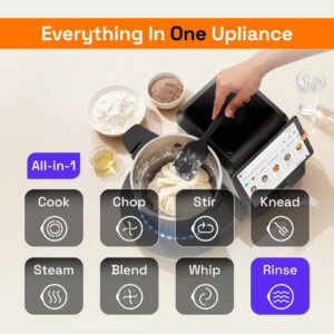 Discover the all-new Upliance 2.0 Smart Cooking Appliance — an AI-powered device that chops, stirs, cooks, grinds, steams, sautés & even cleans. With WiFi control, 750+ guided recipes, 10 cooking modes & a powerful motor, it transforms your kitchen into a fully automated chef.