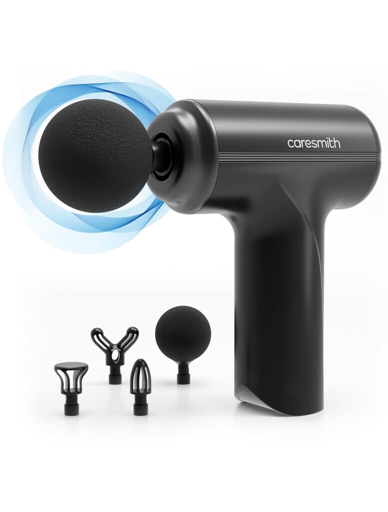Discover the CARESMITH Charge Go Massage Gun, a lightweight, cordless mini massager with 4 heads and turbo mode for instant pain relief. Perfect for home, gym, or travel – read our detailed review!