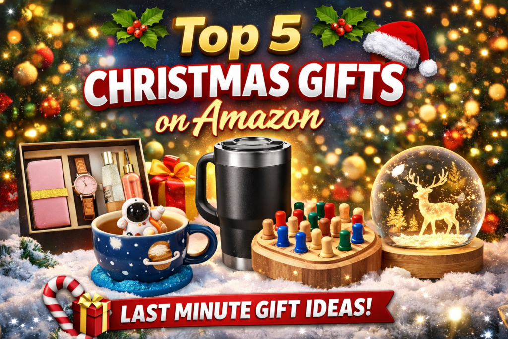 Discover the top 5 Christmas gifts available on Amazon this holiday season. Perfect for him, her, kids, and everyone special — delivered before Christmas!