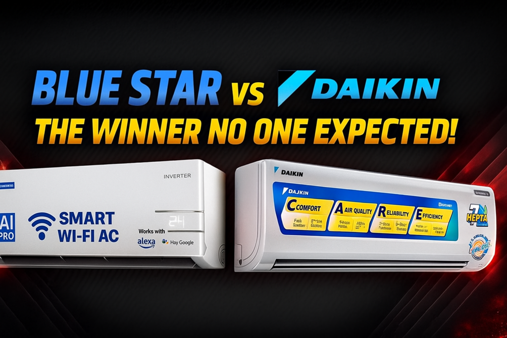 Compare Blue Star and LG 1.5 Ton Inverter ACs in a detailed, easy-to-read review. Learn about cooling, airflow, efficiency, noise levels, and the unexpected winner.