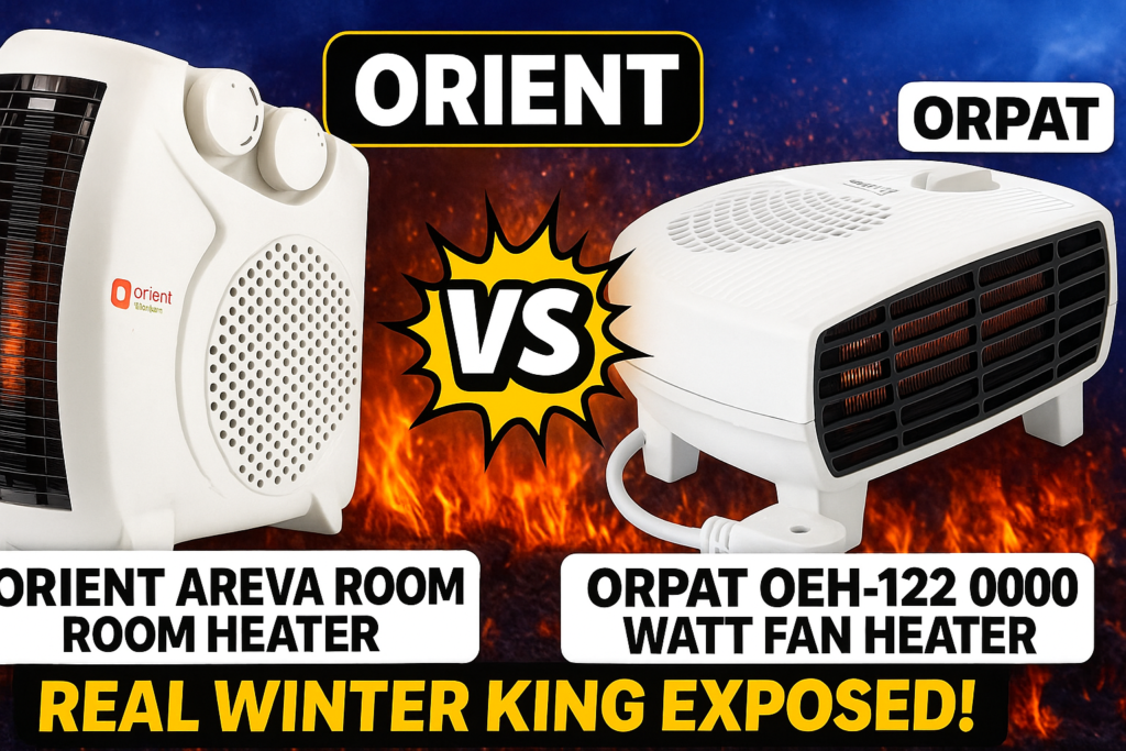 Discover the ultimate winter showdown: Orient Electric Areva Portable Room Heater vs Orpat OEH-1220 2000-Watt Fan Heater. Find out which heater truly wins.
