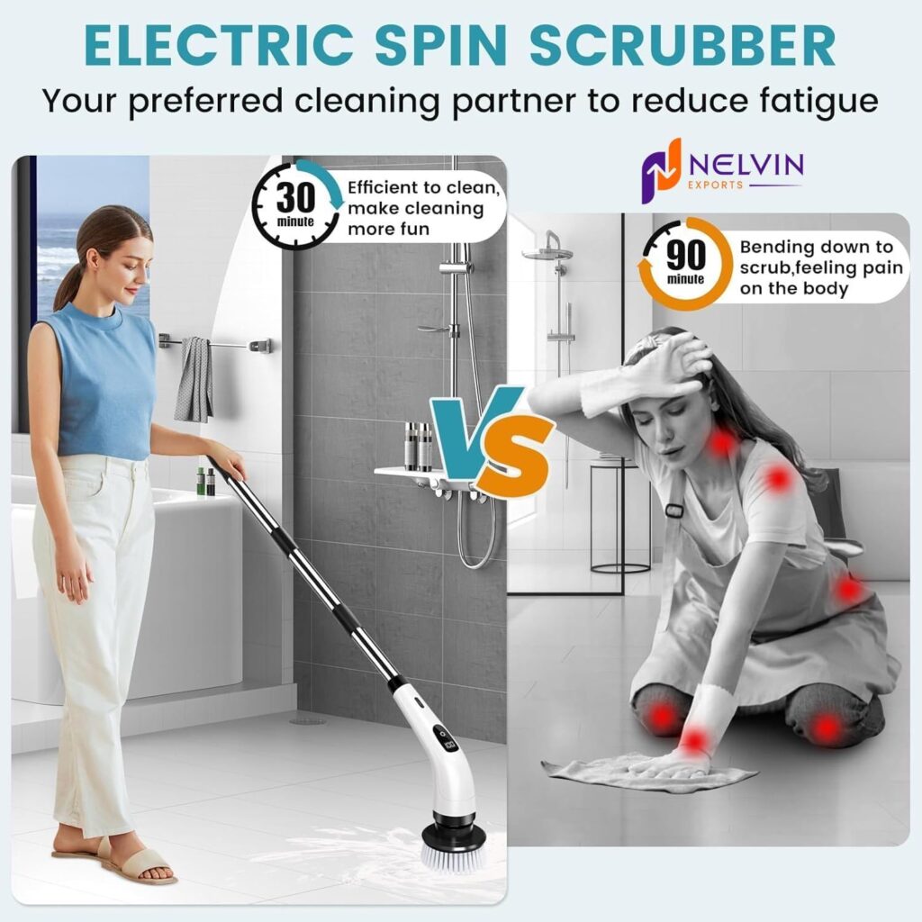 Discover why the Electric Spin Cleaning Brush Scrubber for Home is becoming a must-have cleaning tool. Faster cleaning, 400 RPM power, 9 brush heads, and 90-minute runtime.