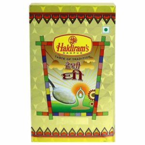 Haldiram's Pure Desi Ghee 1L (Tetra Pack) | Traditional Indian Cow Ghee for Daily Cooking, Deep Frying & Mithai | Authentic Taste | Sealed Packaging